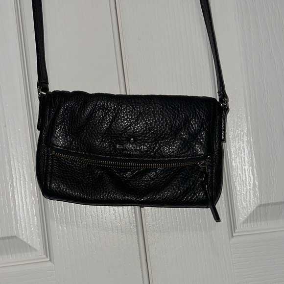 kate spade Handbags - Kate Spade Textured Black Crossbody Bag